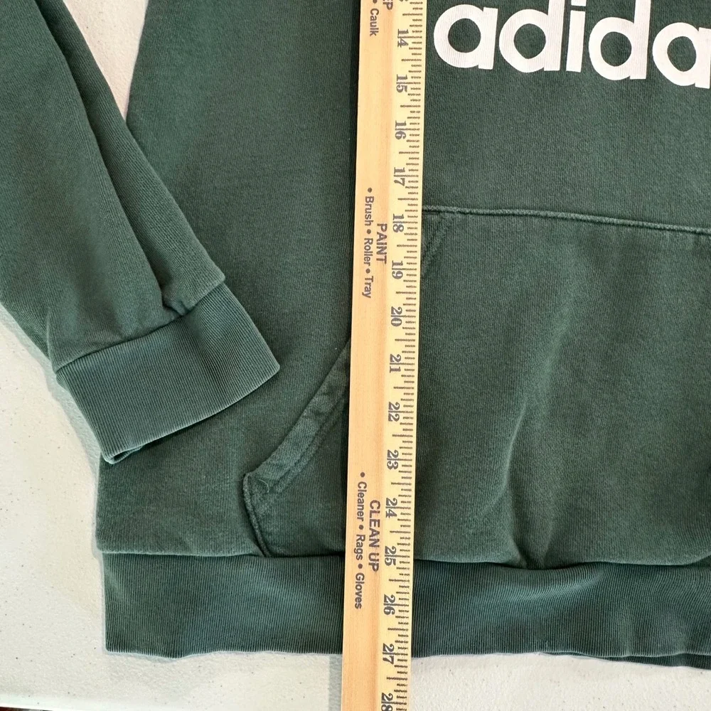 Adidas‎ Originals Trefoil Hoodie Men's Medium Green White Sweatshirt Heavyweight